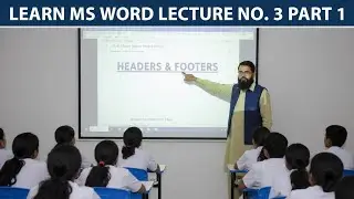 Lern MS Word Lecture 3.1: Headers, Footers & TOC Explained