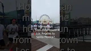 how fast can me and the homies run from Downtown LA to Santa Monica #running #runner