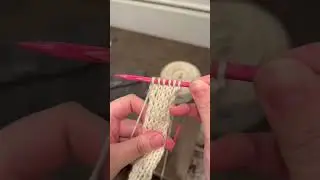 Finding a painless way to purl 🧶#knitting #purl #yarn #fiberartist