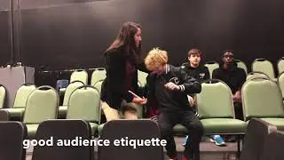 Bad audience etiquette vs good audience etiquette