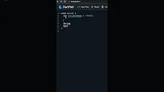 Dart tutorial for beginners - Variables #Shorts
