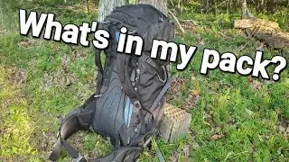 What's in my backpack?        #hiking #camping #appalachianmountains 