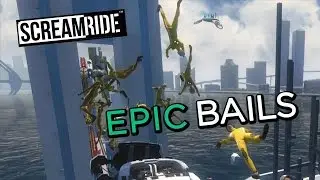 Epic Bails in ScreamRide - Gameplay