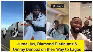 Juma Jux,  Diamond Platinumz &Mommy Dimpoz on their Way to Lagos