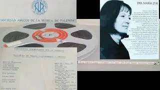 Eva Maria Zuk (Live) En Vivo En El Teatro Municipal De Valencia, Caracas - Venezuela 1969 / (2)