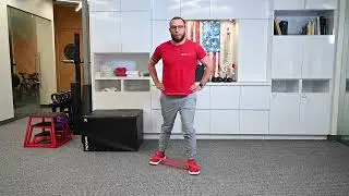 3. Office physical therapy: Banded foot star taps