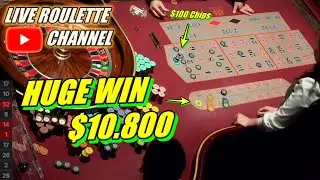 🔴 LIVE ROULETTE |🚨 HUGE WIN 💲10.800 In Las Vegas Casino 🎰 $100 Chips Inside Exclusive ✅ 2024-12-07