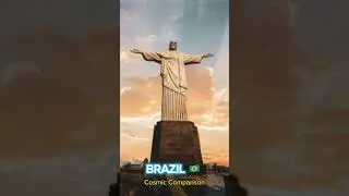 Popular Statues From Different Countries #cosmiccomparison #countrycomparison2023 #monument
