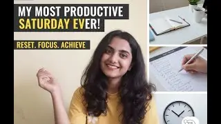 Saturday Routine: Resetting My Life for a Successful Week #productivity #saturdayvlog #weekendreset
