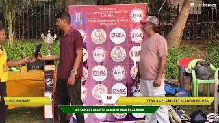 S D CRICKET GROWTH ACADEMY vs TEAM A CPL CRICKET ACADEMY MUMBAI Live Cricket Match | CPL SACHIVALAYA