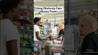 Using Obviously Fake Money Prank #shorts #pranks #moneyprank #top5 #funnypranks #viral #fyp #omg