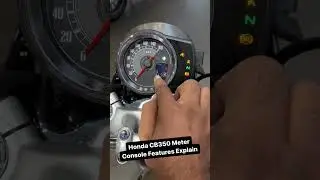 New Honda CB350 Meter Console Features Explain