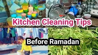Kitchen Organized | kitchen cleaning tips and tricks | @naazrustamvlog