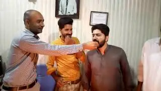 Kami Gujjar And Haji shb Happy birthday Celebrating In Jaranwala