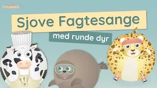 Sjove børnesange med fagter og runde dyr | Little Chubbies