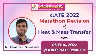 GATE Exam 2022 | Marathon Revision Of Heat & Mass Transfer |Free Online GATE Course |Online Coaching
