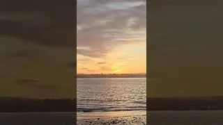 Atardecer desde Punta Cuevas, golfo Nuevo, Puerto Madryn, Chubut, Argentina