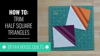 How To Trim Half Square Triangle Blocks, with Rebecca Bryan