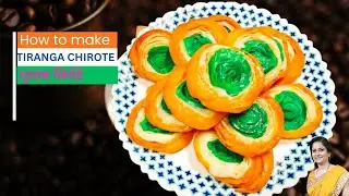 3 रंग - Ek Mithaas Rava Chirote | सबसे खूबसूरत चिरोटे बनाने का आसान तरीका 🇮🇳 | Khaja Recipe  |