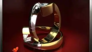 14k Yellow Gold Swirl Tension Set Engagement Ring