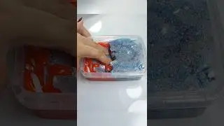 Make mixing and satisfying slime🩵❤️ #slimetherapy #slimeasmr #slimevideos #shorts #satisfying #asmr