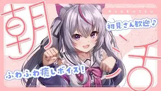 【#朝活 #雑談 /初見さん超歓迎】初見さん来て！200人におはようしたい！キミとお話ししたいにゃんこですっ🐈♡【#新人Vtuber/#ねこみあらいぶ】