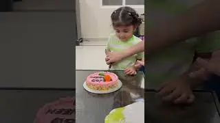 Birthday!🎂#cutebaby #birthday #happy #baby #kids #cocomelon #cake #amira #cartoon #trending