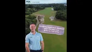 Coach Mark Stephens shows you how to play the 10th hole at Sandy Golf Links