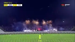 Пирошоу на мача Левски - Лудогорец