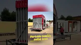 Portable folding event tent.