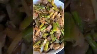 beefless tips, asparagus & cabbage stirfry #vegan #plantbased #short #shorts