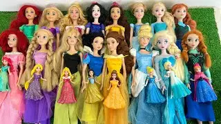 Looking For Disney Princess,  Mix Rainbow Dress! 9 MYSTERY SURPRISES Dolls Satisfying Video ASMR   K