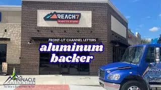 Front-Lit Channel Letters with Aluminum Backer | Reach7 Diabetes Studio