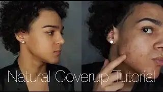 UPDATED Men's Natural Make Up Tutorial (ACNE COVERUP ) l Justin Marcus