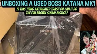 Unboxing A Used Boss Katana MK1 And Seeing If It Can Reproduce The Van Halen Brown Sound!