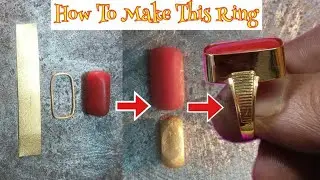 22Karat || Hallmark Gold || Pola Stone Ring Making 👌🤓💍💍❤🤓 #video #viralvideo