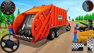 Garbage Trash Truck Realistic Simulator 3D - City Road Garbage Dumper Truck Games - Android GamePlay