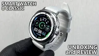 Smart Watch 8 Classic Unboxing and Review - Aesthetic ASMR
