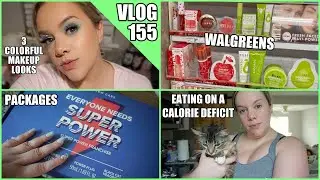 VLOG 155: Organizing skincare + makeup, mail unboxing & calorie deficit meals!