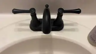 Matte Black bathroom sink faucet 3 hole 2 handle TimeArrow amazon store TAF410Y-MB