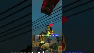 What happens if your parachute hits a power pole in GTA games? #gta
