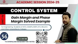 CS56: Gain Margin and Phase Margin (Plus Diagrams)  Solved Example
