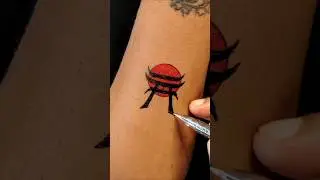 Torii Gate Temporary Tattoo Art | Stepping into Serenity #tattoo #art