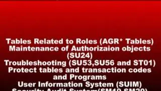 SAP Security & GRC consultant video tutorial Training