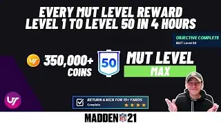 FASTEST WAY TO LEVEL UP! REACH MAX MUT LEVEL 50! OPENING EVERY LVL REWARD // MADDEN 21 ULTIMATE TEAM