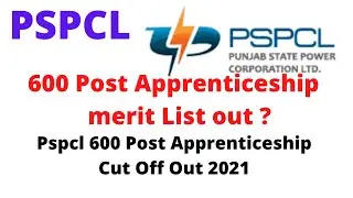 Pspcl 600 post Apprenticeship result 2021 out | pspcl lineman result out  #pspclresult #lineman