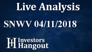 SNWV Stock SANUWAVE Health Inc. Live Analysis 04-11-2018