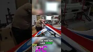 RC Airplane Wing Installation: Cool Intake Design & Easy Bolts! #shorts