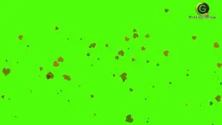 Falling Hearts Green Screen Effect HD