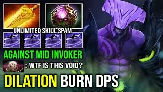 How to Solo Mid Void Against Pro Invoker with Unlimited Burning Time Dilation OC Radiance Dota 2
